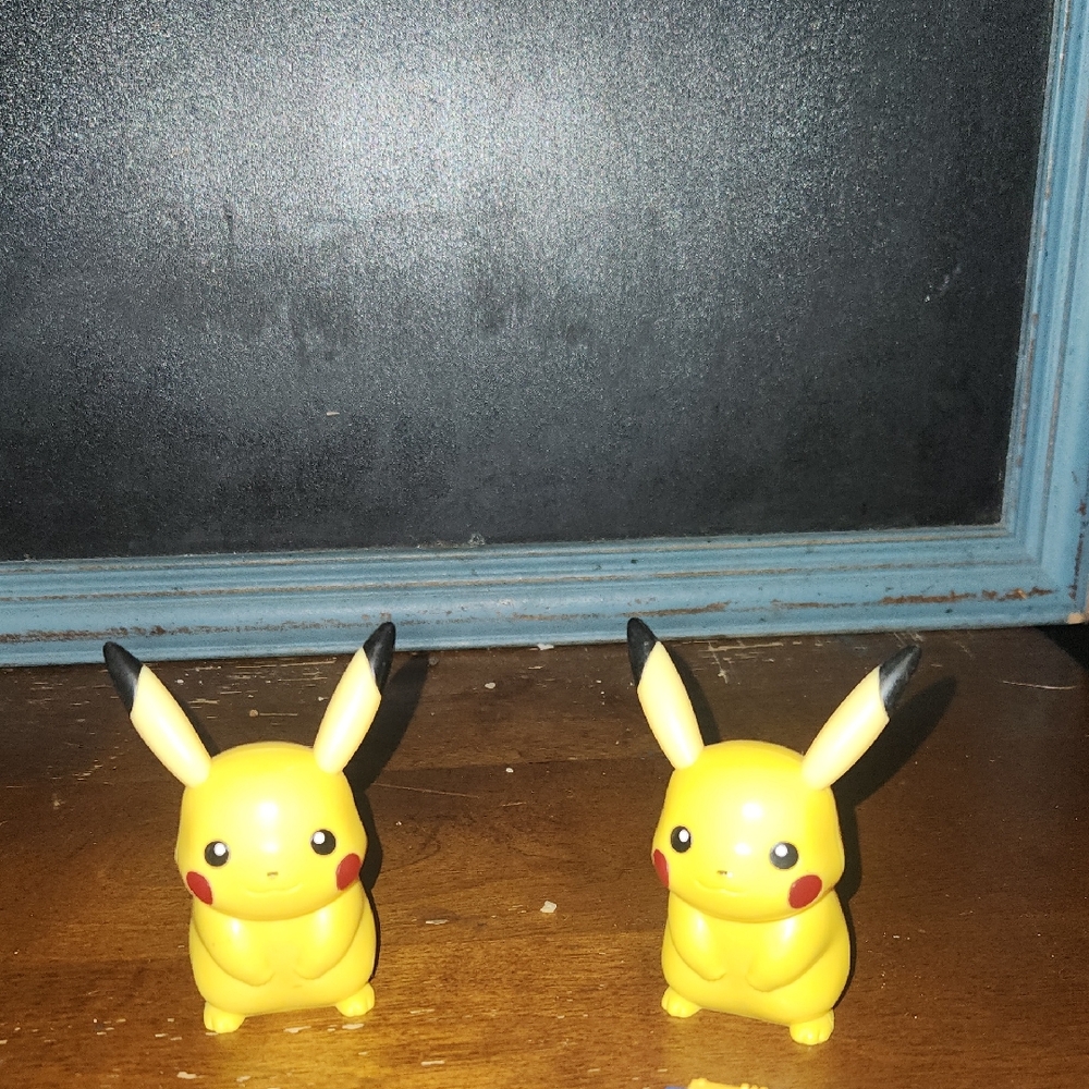 Yellow Pikachu Kids Toy Figure - Pair